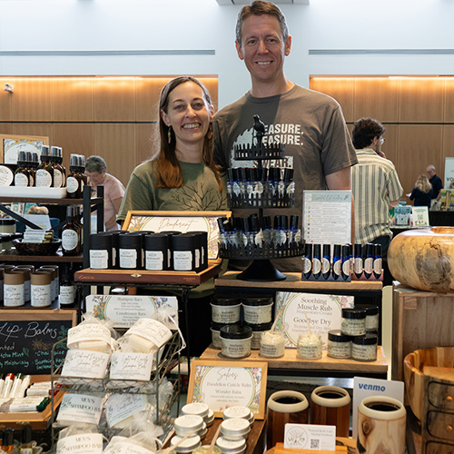 Vendors with their wares